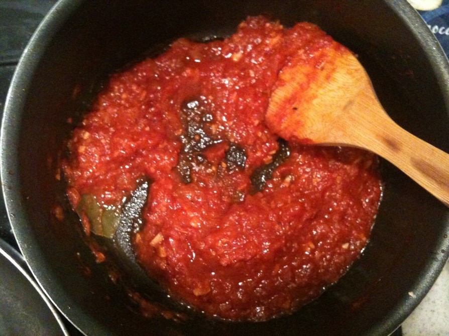 素材味☆塩で煮詰める基本のトマトソースの画像