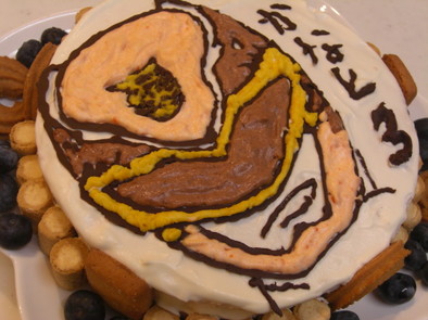 ゴセイジャーのキャラ誕生日ケーキの写真