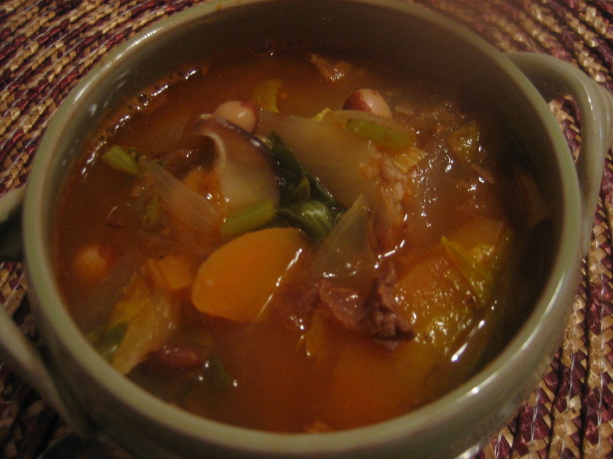 １５品目の野菜スープの画像