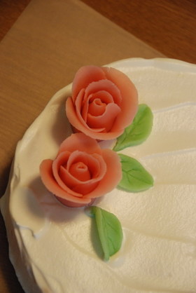 薔薇(マジパン細工)
