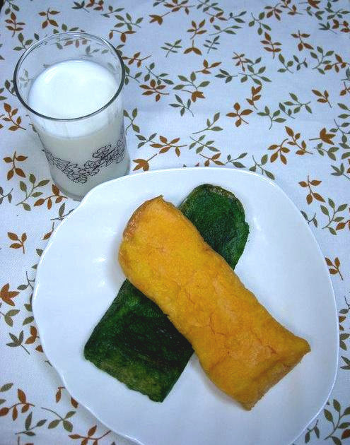 野菜の２色フレンチトーストの画像