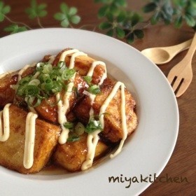 １０分で！１００円で！豆腐の照りマヨ焼きの画像