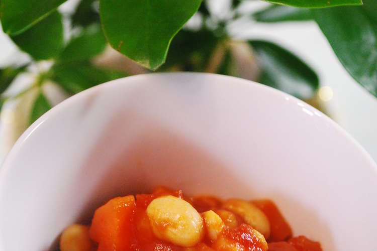子供も夢中 大豆のトマト煮 レシピ 作り方 By タイシーン クックパッド 簡単おいしいみんなのレシピが367万品
