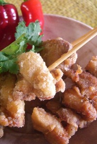 タイ★スィートバジルチリ風味の鶏唐揚げ