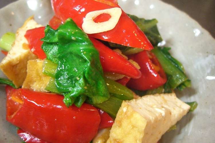 甘辛赤唐辛子と小松菜炒め物 ベトナム風 レシピ 作り方 By Marilin36 クックパッド
