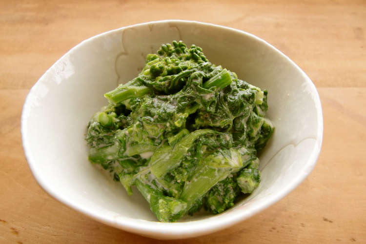 菜の花の胡桃みそあえ レシピ 作り方 By 白雲堂 クックパッド 簡単おいしいみんなのレシピが377万品