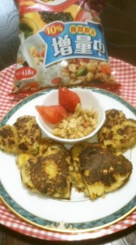 フルグラ&パン粉で朝食フレンチトースト