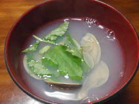だしいらずで簡単♪ハマグリのお吸い物w