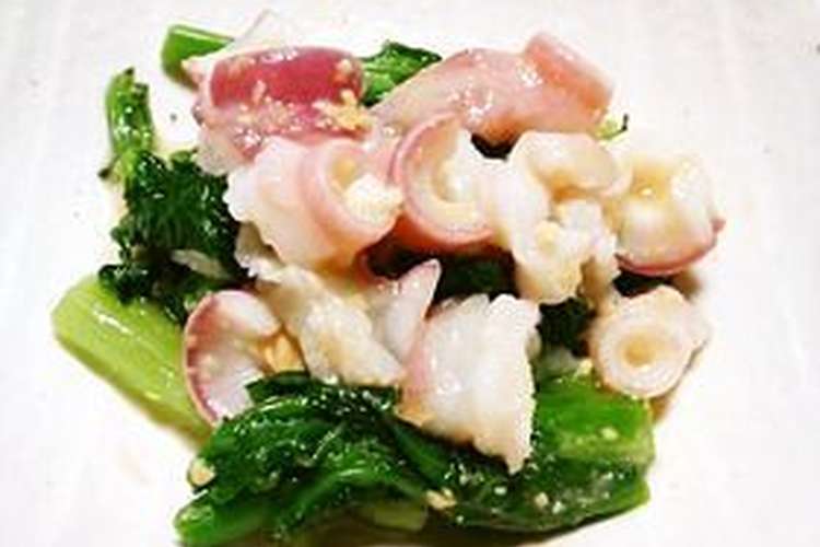 タコと菜の花の酢味噌和え レシピ 作り方 By 莉彩パパ クックパッド 簡単おいしいみんなのレシピが370万品