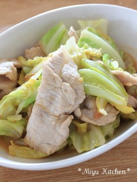 豚肉とキャベツの味噌炒め