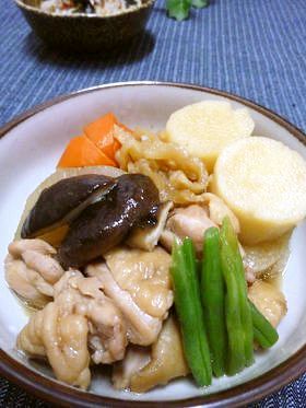おばあちゃんの鶏肉と野菜の煮物　黒糖使用の画像