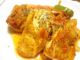 鶏肉のトマト煮込み