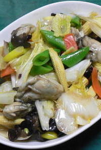 牡蠣と野菜の中華風うま煮
