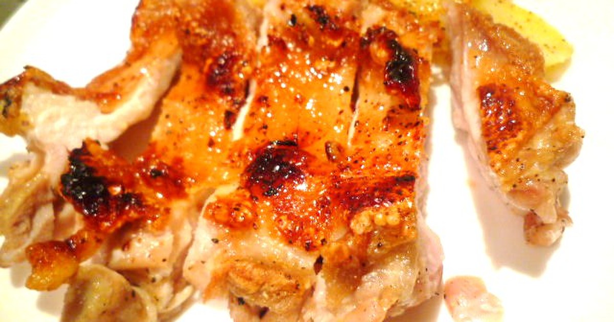 焼くだけで香ばしい、鶏もも肉のステーキ by JessieMom 【クックパッド】 簡単おいしいみんなのレシピが350万品