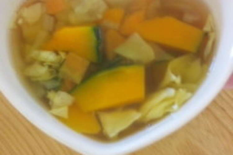 かぼちゃ入り野菜コンソメスープ レシピ 作り方 By ｷｨｰ クックパッド 簡単おいしいみんなのレシピが357万品