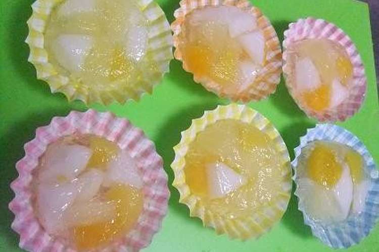 子どもと作る簡単 フルーツゼリー レシピ 作り方 By 調味料や 赤マルソウ クックパッド 簡単おいしいみんなのレシピが360万品