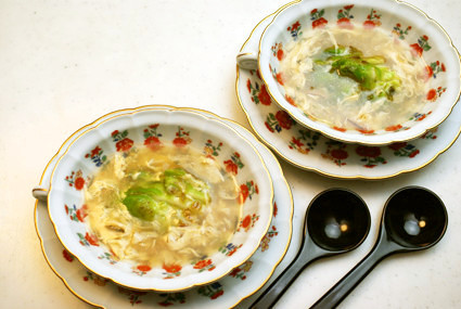 児菜（あーさい）の中華スープの画像