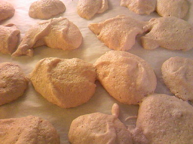 卵白消費：アーモンドとメレンゲの焼き菓子の写真