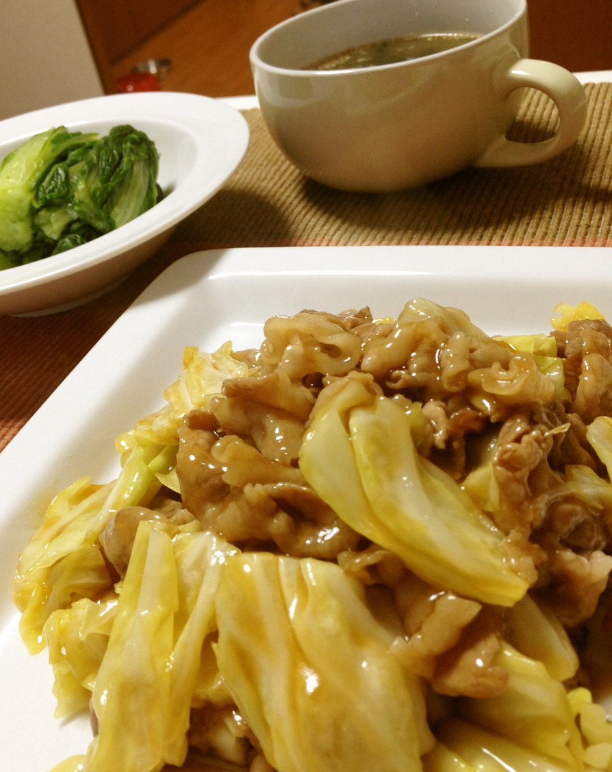 ご飯がススム☆豚とキャベツの簡単中華炒めの画像