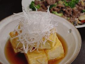 揚げだし風・卵衣豆腐