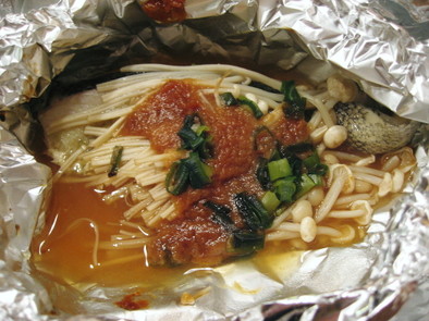 タラのホイル焼き（柚子コショウ味噌味）の写真