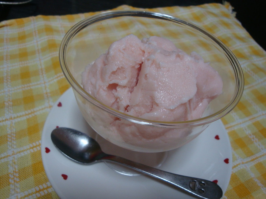 シャービック＋豆腐でアイスクリームの画像