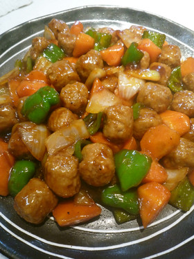 ✿肉団子(市販)の酢豚風✿