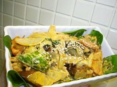 鶏のコチュジャンマヨ炒めの写真