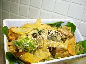 鶏のコチュジャンマヨ炒めの画像