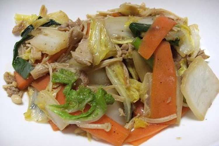 白菜と豚肉の簡単野菜炒め レシピ・作り方 By こもりんあここ 【クックパッド】 簡単おいしいみんなのレシピが363万品