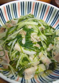 スピード調理☆水菜と豚バラ肉のアッサリ煮