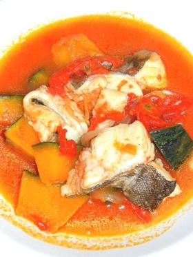 タラとかぼちゃのトマト煮
