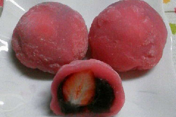 レンジで簡単 だんご粉でいちご大福 レシピ 作り方 By 奈央ぽん クックパッド 簡単おいしいみんなのレシピが354万品