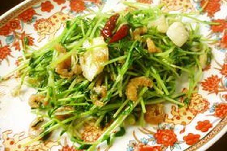 豆苗と干し海老 にんにく塩炒め レシピ 作り方 By 猫柳商店 クックパッド 簡単おいしいみんなのレシピが356万品