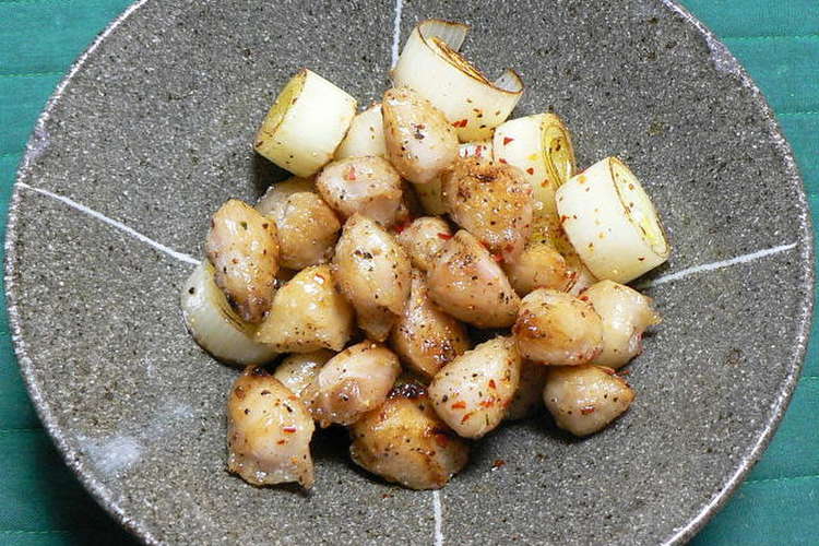 鶏三角と長ネギの七味唐辛子風味 レシピ 作り方 By Dr仁平 クックパッド 簡単おいしいみんなのレシピが353万品