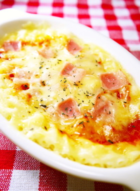 朝食&ランチに♪レンジ☆HMピザ蒸しパン