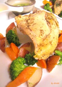 簡単☆鶏と野菜の蒸し料理