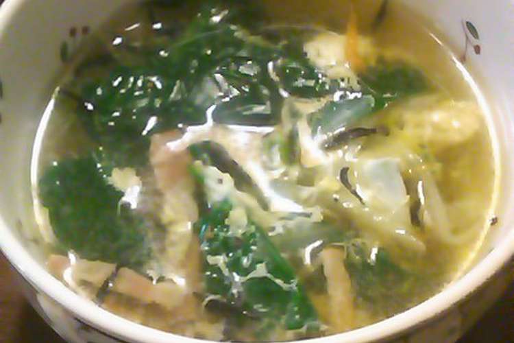 ほうれん草とたまごのコンソメスープ レシピ 作り方 By Tokiママ クックパッド 簡単おいしいみんなのレシピが371万品