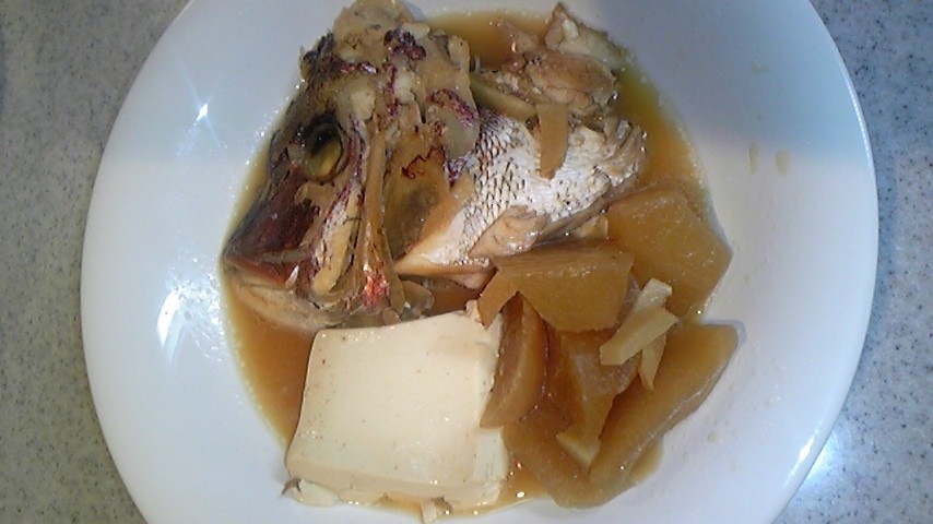 生姜であっさり！鯛のアラ炊きの画像