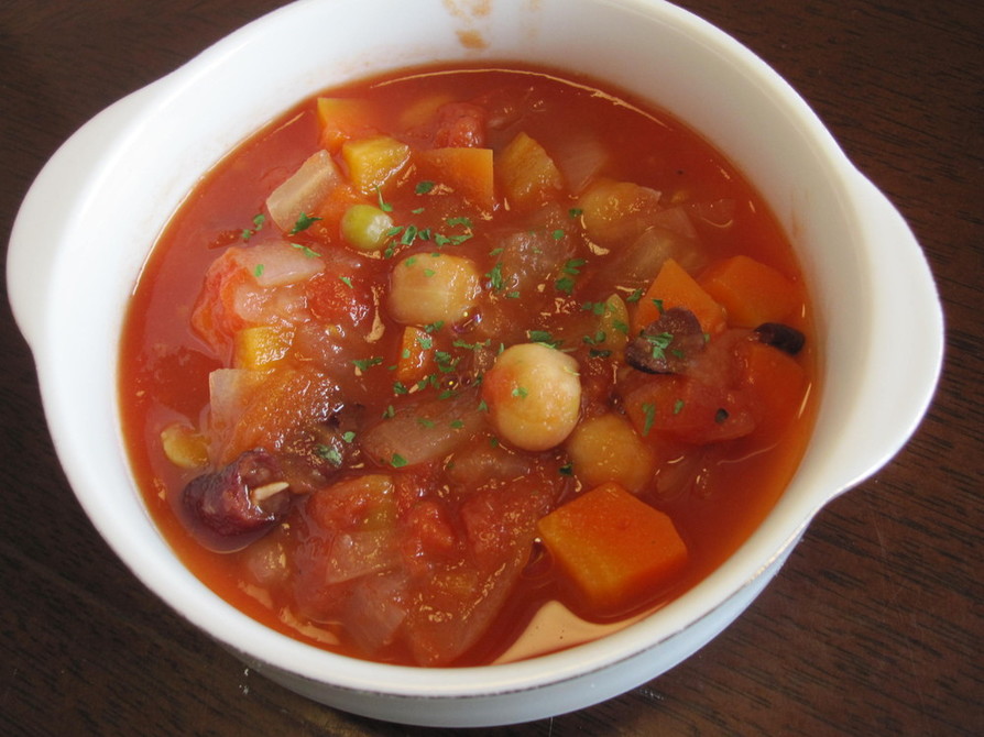 ヘルシー♪野菜たっぷりトマトスープの画像