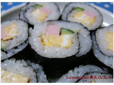 チープな具で簡単☆美味しすぎる巻き寿司♪の写真