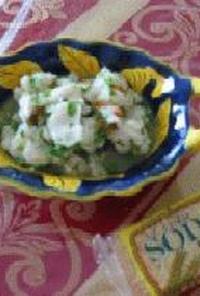 Ceviche セビチェ　コスタリカの魚の酢の物（予算約３５００コロン）