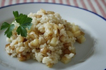 米から作るジャガ芋リゾット、加熱は7分！の画像