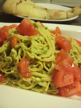 簡単☆アボカドの豆腐クリームパスタ☆
