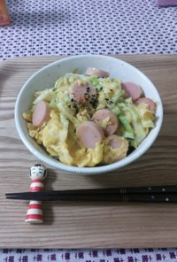 魚肉ソーセージの卵とじ丼☆