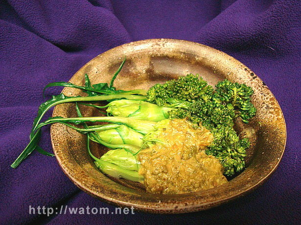 プンタレッラの簡単和食：ふき味噌添えの画像