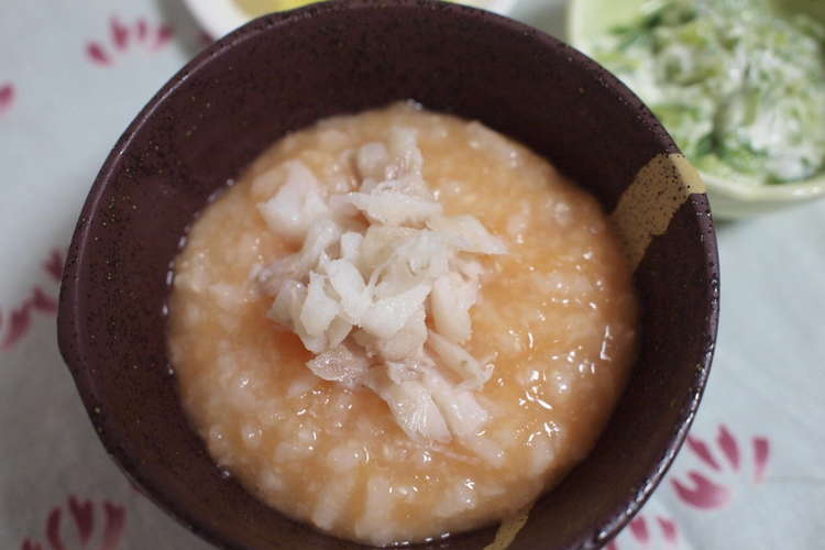 離乳食中期 後期 タラのせ人参がゆ レシピ 作り方 By たいちんマミー クックパッド 簡単おいしいみんなのレシピが376万品