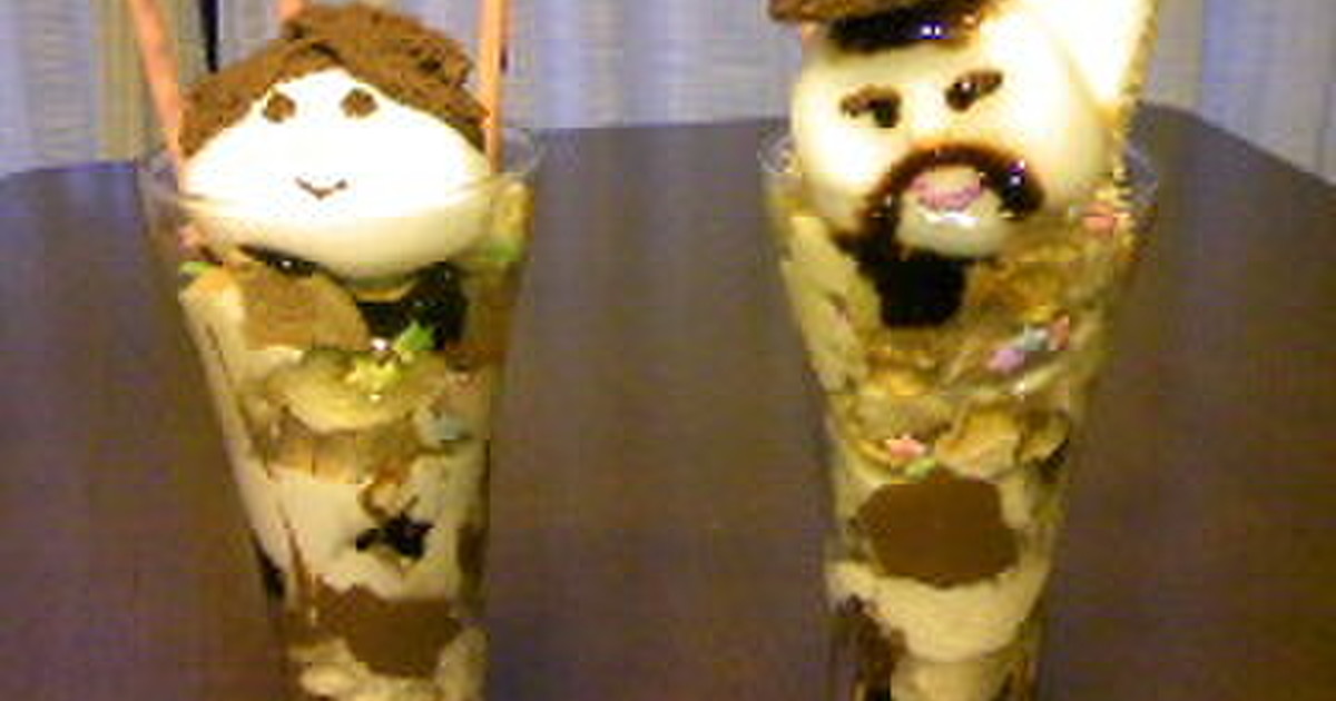 簡単似顔絵パフェ スキマスイッチver レシピ 作り方 By かよみん クックパッド 簡単おいしいみんなのレシピが374万品