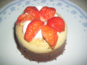 簡単レンジでプリンケーキ