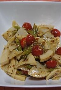 筍＆アスパラ＆トマトのイタリアンサラダ